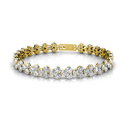 Bracelet Princesse en Zircon Blanc orné de 79 pierres - Livraison Offerte