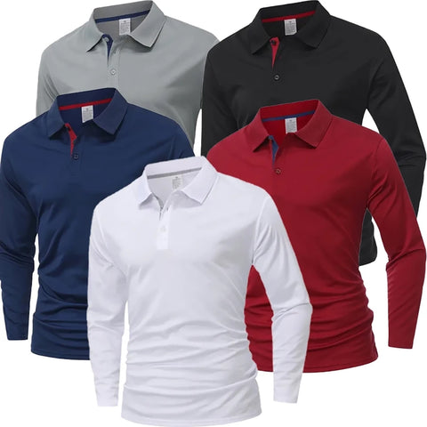 Polo à manches longues pour hommes à séchage rapide - Livraison offerte