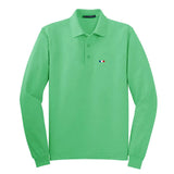 Polo à manches longues pour homme avec drapeau français - Livraison offerte