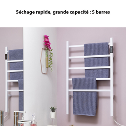 Porte-serviettes électrique sur pied ou mural - Livraison offerte