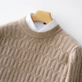 Pull en cachemire à manche longue pour homme - Livraison offerte