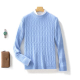 Pull en cachemire à manche longue pour homme - Livraison offerte