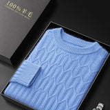Pull en cachemire à manche longue pour homme - Livraison offerte