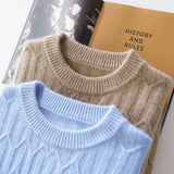 Pull en cachemire à manche longue pour homme - Livraison offerte