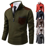 Pull épais avec fermeture éclair pour homme - Livraison offerte