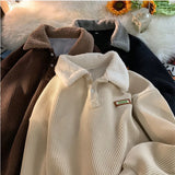 Pull sweat en velours côtelé pour homme - Livraison offerte