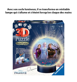 Puzzle 3D lampe ronde 72 pièces - Livraison offerte