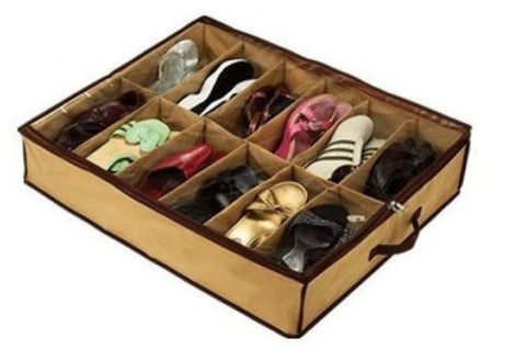 Valise rangement avec fermeture éclair pour chaussures 10 paires - Livraison offerte
