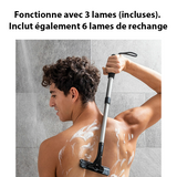 Rasoir pour le dos et le corps avec manche extensible - Livraison offerte