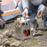 Réchaud de camping pliable en acier - Livraison offerte