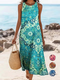 Robe d’été décontractée style bohème florale avec poches - Livraison offerte
