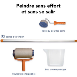 Rouleaux Peinture Magique avec Réservoir intégré + Manche extensible - Livraison offerte