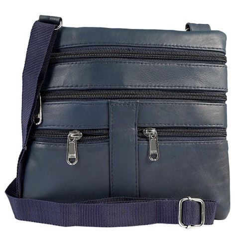 1 sac à bandoulière en cuir véritable + 1 Sac banane en cuir véritable - Livraison offerte