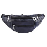 1 sac à bandoulière en cuir véritable + 1 Sac banane en cuir véritable - Livraison offerte