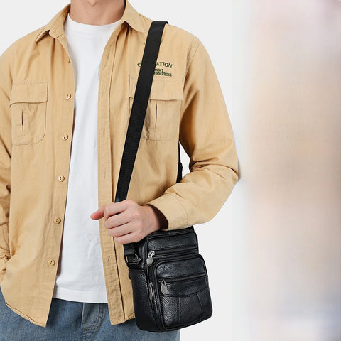 Sac à bandoulière en cuir de vache - Livraison offerte