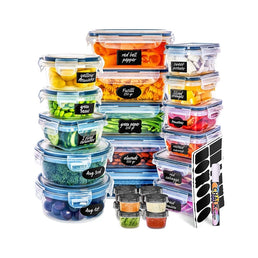 Set de 24 boîtes de conservation des aliments avec récipients en plastique étanches - Livraison offerte
