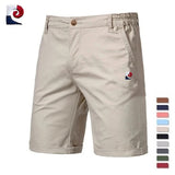 Short Bermuda décontracté taille élastique avec motif bleu-blanc-rouge - Livraison offerte