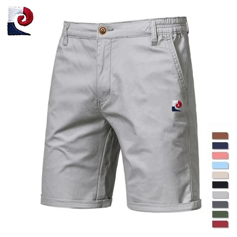 Short Bermuda décontracté taille élastique avec motif bleu-blanc-rouge - Livraison offerte