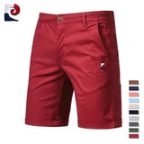 Short Bermuda décontracté taille élastique avec motif bleu-blanc-rouge - Livraison offerte