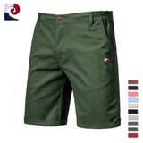 Short Bermuda décontracté taille élastique avec motif bleu-blanc-rouge - Livraison offerte