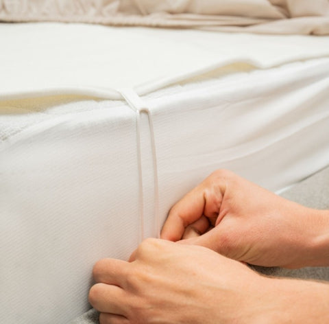 Surmatelas Chauffant Électrique Double 60+60 W 140 x 160 cm Blanc - Livraison offerte