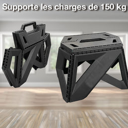 Tabouret marche-pied pliable avec poignées intégrées - Livraison offerte