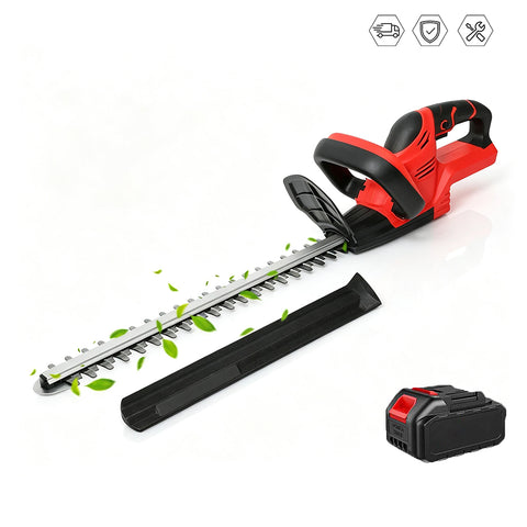 Taille-haie électrique sans fil 55 centimètres 1500 tr/min avec batterie incluse 21 volts - Livraison offerte