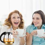 Bouilloire électrique + infuseur à thé avec base chauffante - Livraison offerte