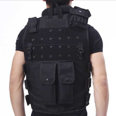 Gilet militaire style Rambo avec bretelles réglables - Livraison offerte