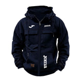 Veste à capuche doublée pour homme avec plusieurs poches - Livraison offerte