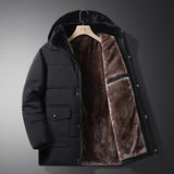 Veste homme mi-long imperméable matelassée - Livraison offerte