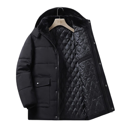 Veste homme mi-long imperméable matelassée - Livraison offerte