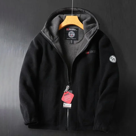 Veste polaire épaisse avec capuche - Livraison offerte
