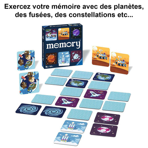 Grand jeu Memory L'espace - Livraison Offerte