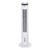 Ventilateur colonne blanc silencieux 60W avec télécommande et affichage digital - Livraison offerte