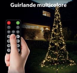 Votre sapin de Noël en guirlande lumineuse avec télécommande - Livraison Offerte