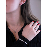 Parures Criss (1 bracelet + 1 collier avec pendentif + 1  paire de boucle d'oreilles) orné de Cristaux Autrichien de très haute qualité - Livraison Offerte