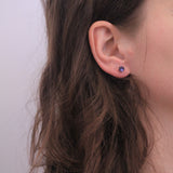 Coffret 7 boucles d'oreilles ornées de 14 cristaux Autrichiens de très haute qualité - Livraison Offerte