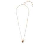 Collier et pendentif Circle Hoop orné de 20 cristaux Swarovski - Livraison Offerte