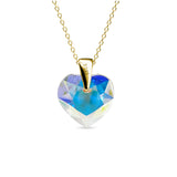 Pendentif Crystaline Heart ornées d'un Cristal Autrichien de très haute qualité - Livraison Offerte