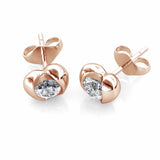 Parure Simply Love (1 collier + 2 boucles d'oreilles) ornée de cristaux autrichien haute qualité - Livraison Offerte