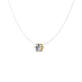 Parure Mermaid (1 collier + 1 paire de boucles d'oreilles) ornée de 3 cristaux Autrichiens de très haute qualité - Livraison Offerte