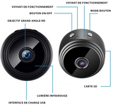Mini caméra de surveillance wifi avec enregistreur vocal et vidéo - Livraison offerte