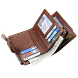 Portefeuille + porte monnaie avec antivol RFID - Livraison Offerte