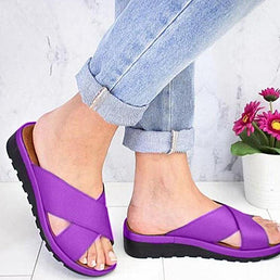 Sandales à semelles compensées pour femme - Livraison offerte