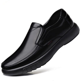 Chaussures en véritable cuir de vache pour homme avec semelle compensée - Livraison Offerte