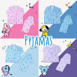 Pyjama à rayures et coeurs pour femme - Livraison Offerte