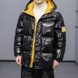 Manteau en duvet de canard à capuche pour homme - Livraison Offerte