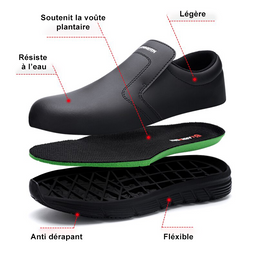 Chaussures plates et souples anti-dérapantes pour homme - Livraison offerte