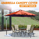 Polyester Outdoor Garden Banana Umbrella Sunshade Canopy Waterproof Yard Oxford Cloth Patio Overhang Parasol Outdoor Furniture